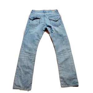 Request Straight Leg Denim Men's Blue Jeans 36x34 Light Wash